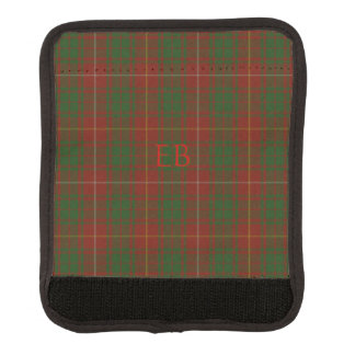 Your initials on Bruce Clan tartan Luggage Handle Wrap