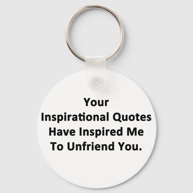 Your Inspirational Quotes Keychain (Front)