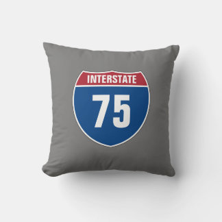 Your Interstate Number (customizable) Throw Pillow