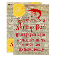 Your invited to a Shrimp Boil Card
