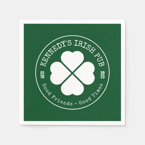 YOUR IRISH PUB Eat Drink  Be Irish Napkins