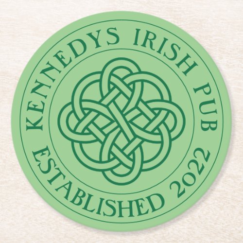 YOUR IRISH PUB Eat Drink  Be Irish Round Paper Co Round Paper Coaster