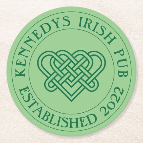 YOUR IRISH PUB Eat Drink  Be Irish Round Paper Co Round Paper Coaster