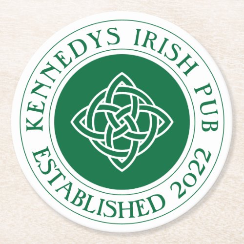 YOUR IRISH PUB Eat Drink  Be Irish Round Paper Co Round Paper Coaster