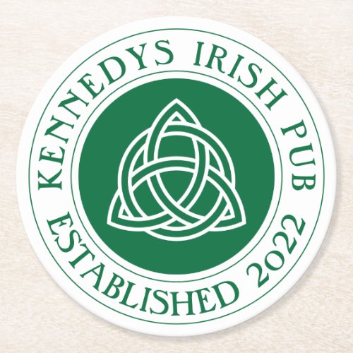 YOUR IRISH PUB Eat Drink  Be Irish Round Paper Co Round Paper Coaster