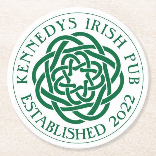 YOUR IRISH PUB Eat Drink  Be Irish Round Paper Co Round Paper Coaster