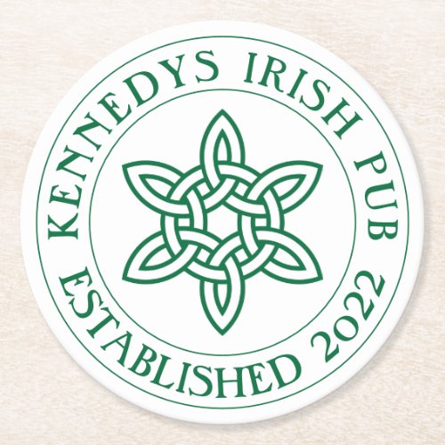 YOUR IRISH PUB Eat Drink  Be Irish Round Paper Co Round Paper Coaster