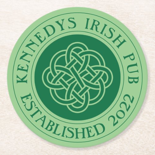 YOUR IRISH PUB Eat Drink  Be Irish Round Paper Co Round Paper Coaster
