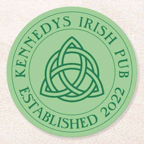 YOUR IRISH PUB Eat Drink  Be Irish Round Paper Co Round Paper Coaster