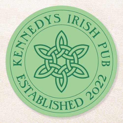 YOUR IRISH PUB Eat Drink  Be Irish Round Paper Co Round Paper Coaster