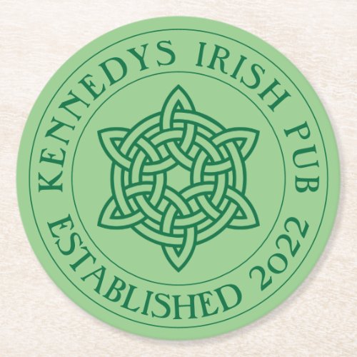 YOUR IRISH PUB Eat Drink  Be Irish Round Paper Co Round Paper Coaster