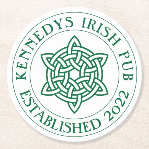 YOUR IRISH PUB Eat Drink  Be Irish Round Paper Co Round Paper Coaster