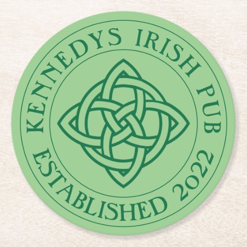 YOUR IRISH PUB Eat Drink  Be Irish Round Paper Co Round Paper Coaster