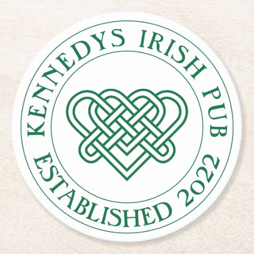 YOUR IRISH PUB Eat Drink  Be Irish Round Paper Co Round Paper Coaster