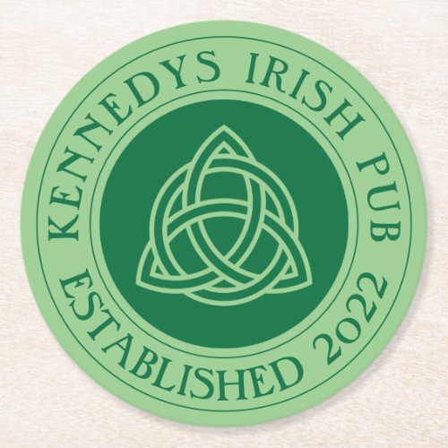 YOUR IRISH PUB Eat Drink  Be Irish Round Paper Co Round Paper Coaster