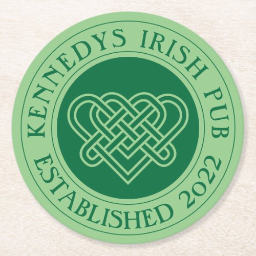 YOUR IRISH PUB Eat Drink  Be Irish Round Paper Co Round Paper Coaster