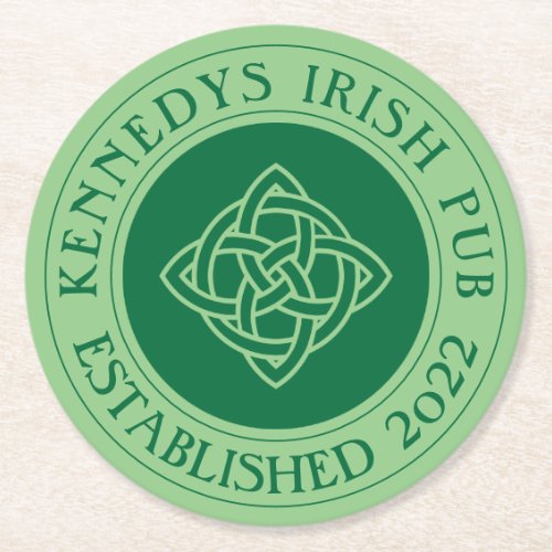 YOUR IRISH PUB Eat Drink  Be Irish Round Paper Co Round Paper Coaster