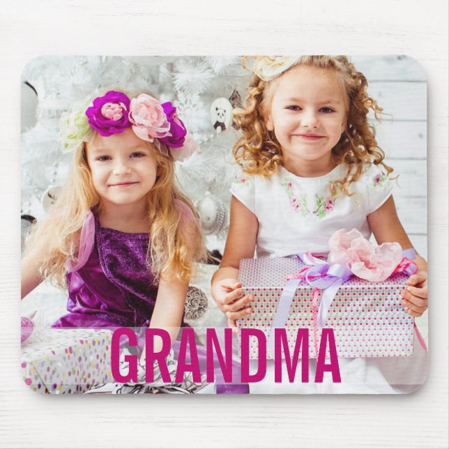 Your Kids Photo Grandma Mousepad (Front)