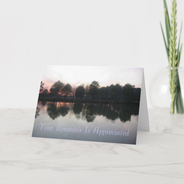 "Your Kindness Is Appreciated" Thank You Card (Front)