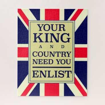 Your King and Country need you Enlist. Jigsaw Puzzle Your King and Country need you Enlist. Jigsaw Puzzle