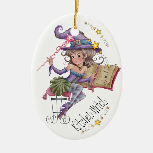 Your Kitchen Witch - SRF Ceramic Ornament (Front)