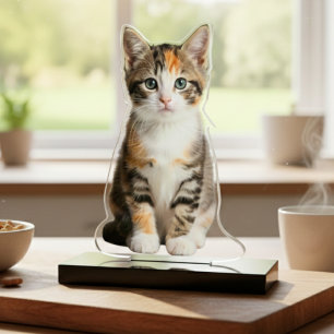 Your Kitten Photo Acrylic Cut Out Statue