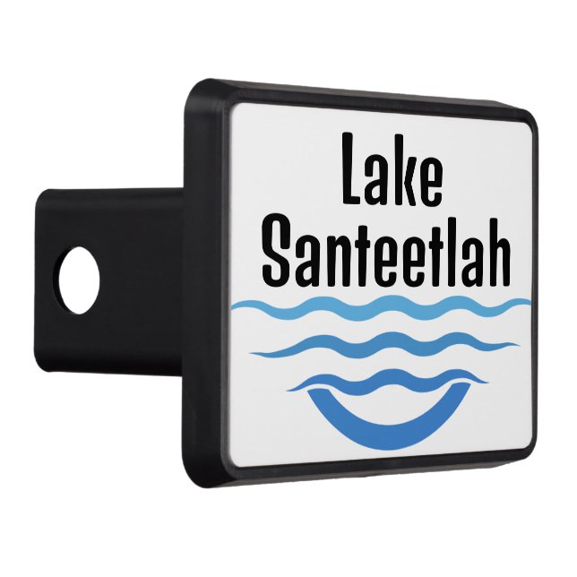 Your Lake's Name Custom  Hitch Cover (Right)