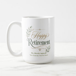 Your Leadership Will Be Missed Personalized Name Coffee Mug