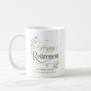 Your Leadership Will Be Missed Personalized Name Coffee Mug