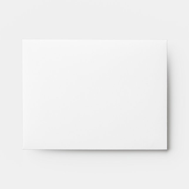 Your Letter. Custom Monogram. Black and White Envelope (Front)