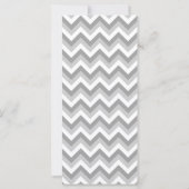 Your Letter. Gray Zigzag Pattern Monogram. (Back)