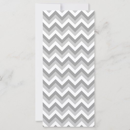Your Letter. Gray Zigzag Pattern Monogram. (Back)