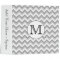 Your Letter. Gray Zigzag Pattern Monogram.