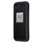 Your Letter. Your Monogram. Silver Black