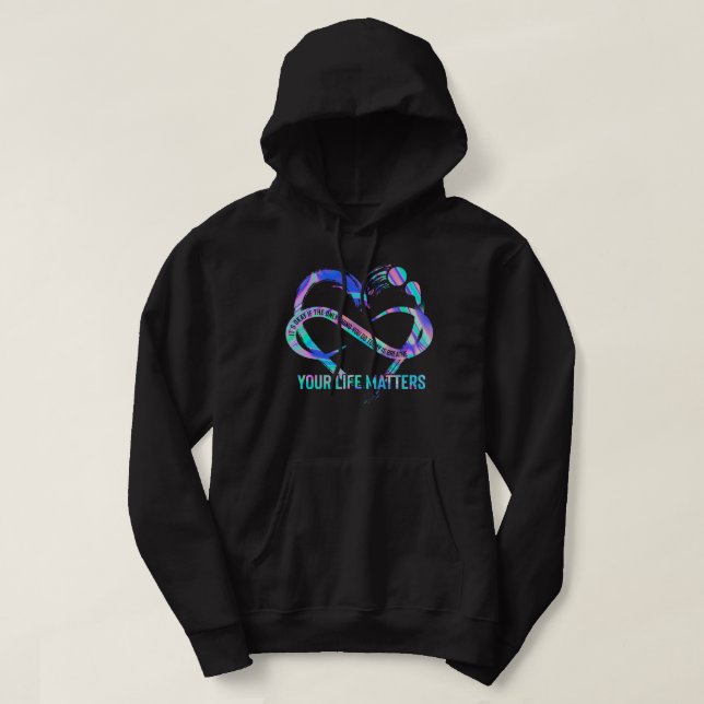 Your Life Matters Suicide Prevention Awareness Hoodie (Design Front)
