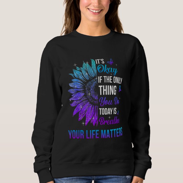 Your Life Matters Suicide Prevention Awareness Men Sweatshirt (Front)