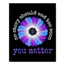 Your Life Problems Suicide Prevention Awareness Da Poster