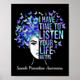 Your Life Problems Suicide Prevention Awareness We Poster