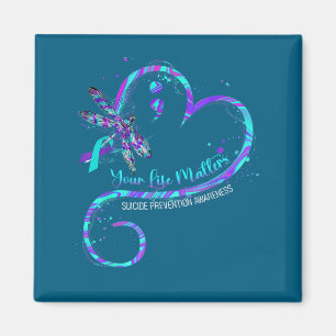 Your Life S Suicide Prevention Awareness Dragonfly Magnet