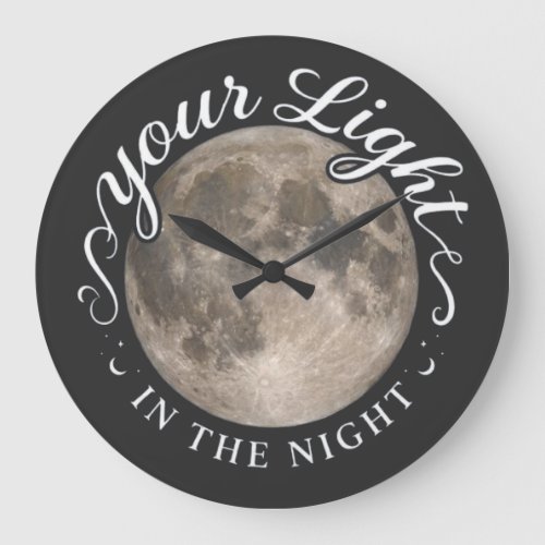 Your Light In The Night Large Clock