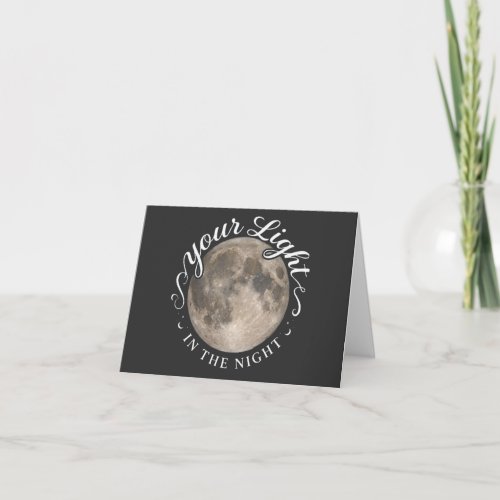 Your Light In The Night Thank You Card