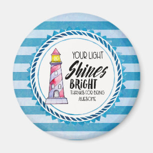 Your Light Shines Bright Lighthouse Thank You Magnet