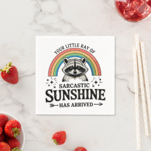 Your Little Ray Of Sarcastic Sunshine Sarcastic Napkins