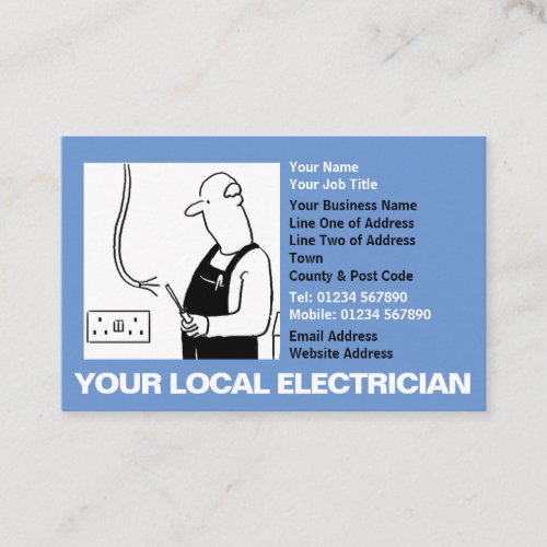 Your Local Electrician Business Card