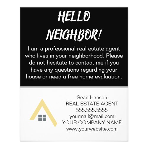 Your Local Realtor Real Estate Agent Marketing Flyer
