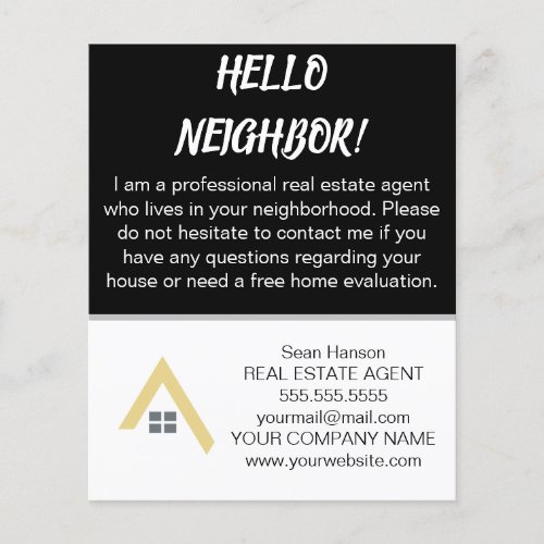 Your Local Realtor Real Estate Agent Marketing Flyer