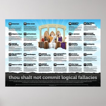 Your Logical Fallacy Is... Poster by dawahshirts at Zazzle
