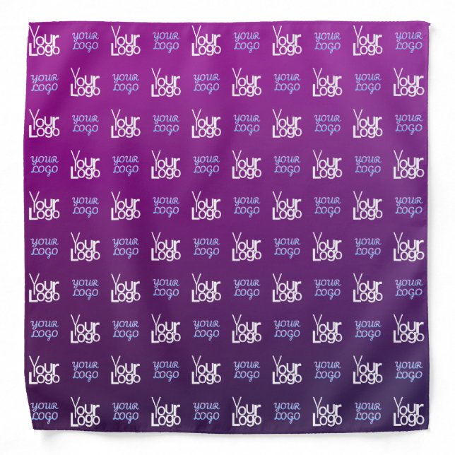 Your Logo | 2 Uploaded Images or Business Logos  Bandana (Front)