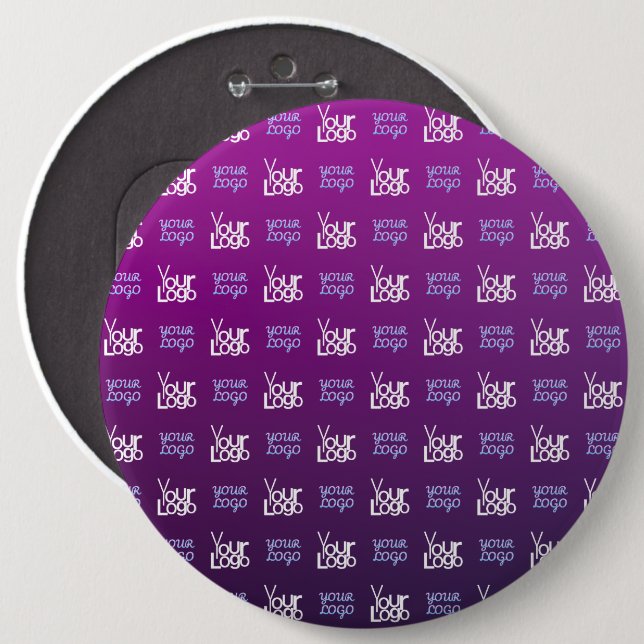 Your Logo | 2 Uploaded Images or Business Logos  Button (Front & Back)