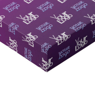 Your Logo 2 Uploaded Images or Business Logos Faux Canvas Print